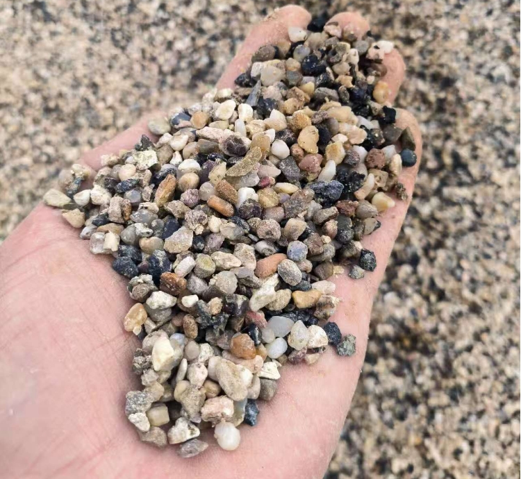 地暖回填豆石规格2-4mm鹅卵石滤料